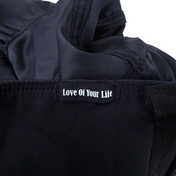 ASOS Dorina Regardless Teddy Lingerie Corset Romper Black Satin Whimsigoth - Picture 8 of 9